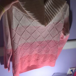 pink turtle neck sweater